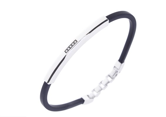 Bracciale Salvini Uomo in Caucciù 0.04 Ct 20088031 - 20088031